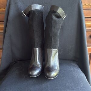 Rachel Zoe Black Leather Women's Boots
